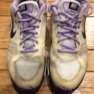 Nike Purple and Cream Sneakers